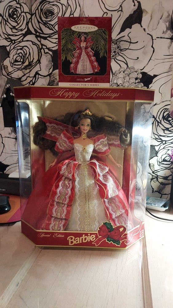 10th Anniversary Holiday Barbie & Ornament