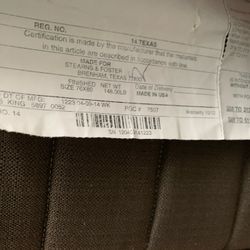  stearns & foster, king size mattress