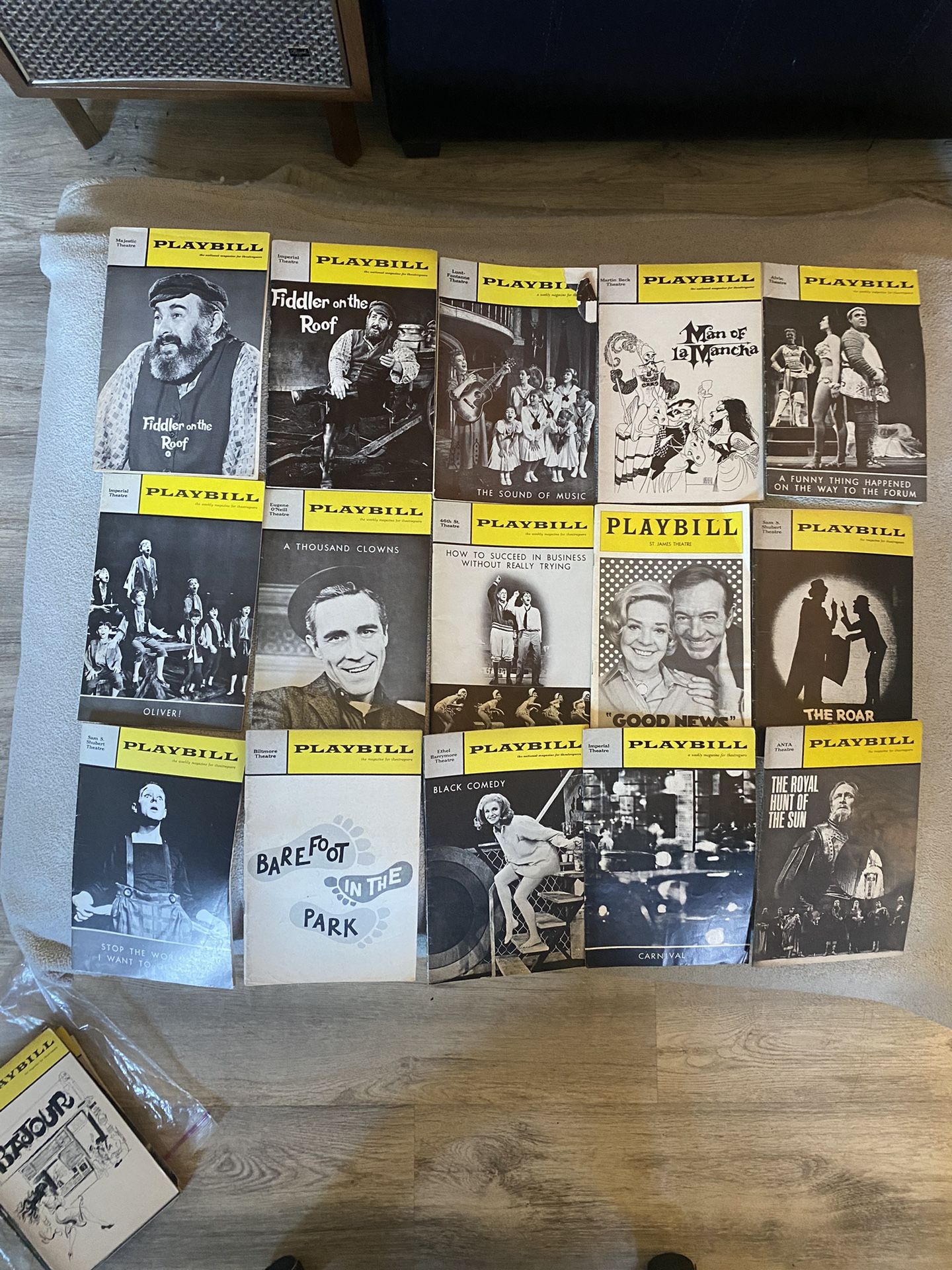 Very Rare Play Bill Magazines 24 Collectible Magizines