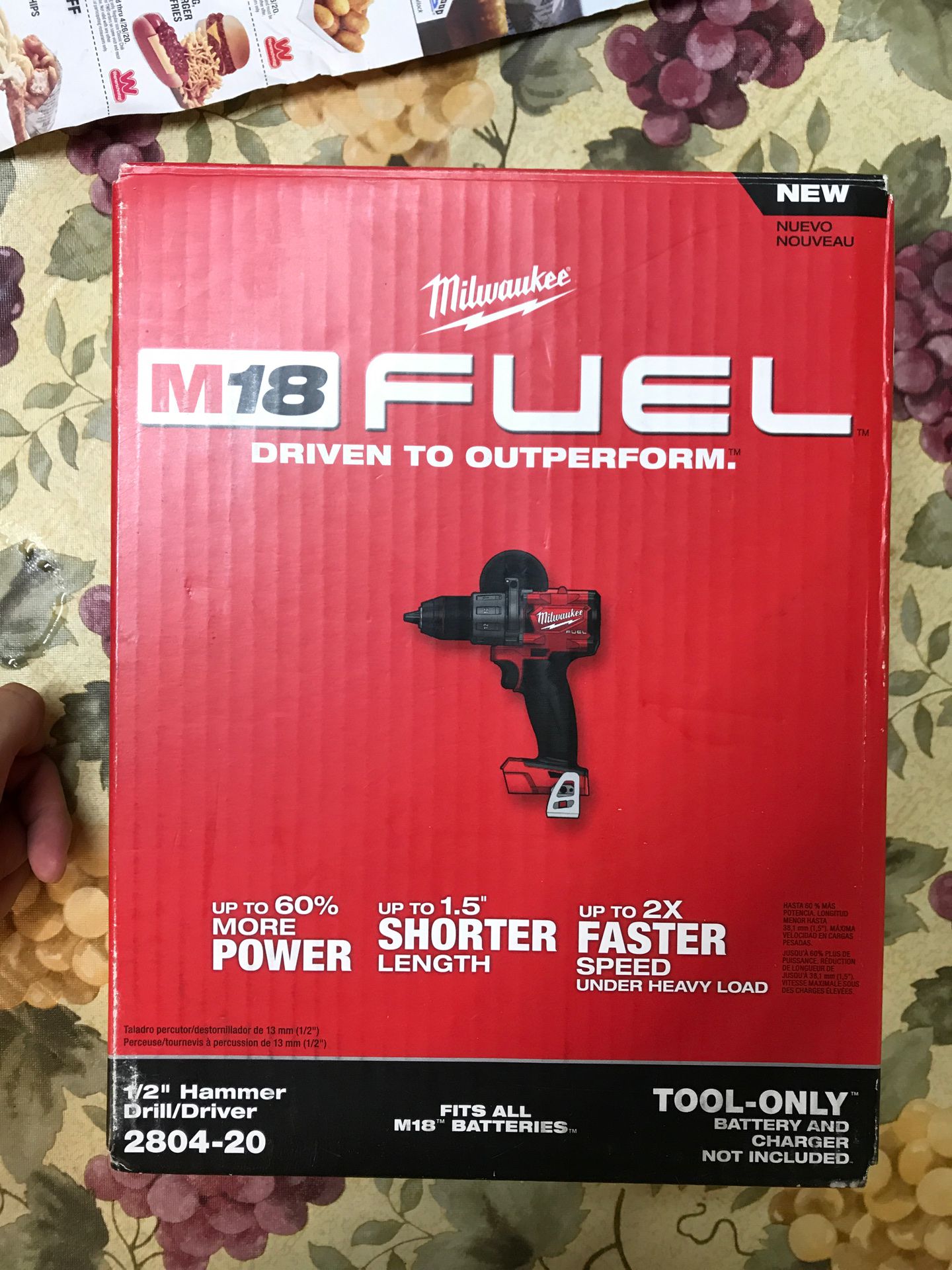 Milwaukee 1/2 Drill Fuel ⛽️.! Never open .! Sealed in📦 box asking $80 only.! 🔥