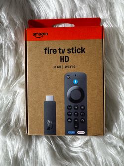 Amazon Fire TV Stick HD streaming device with 8 GB of storage and Wi-Fi 6 connectivity