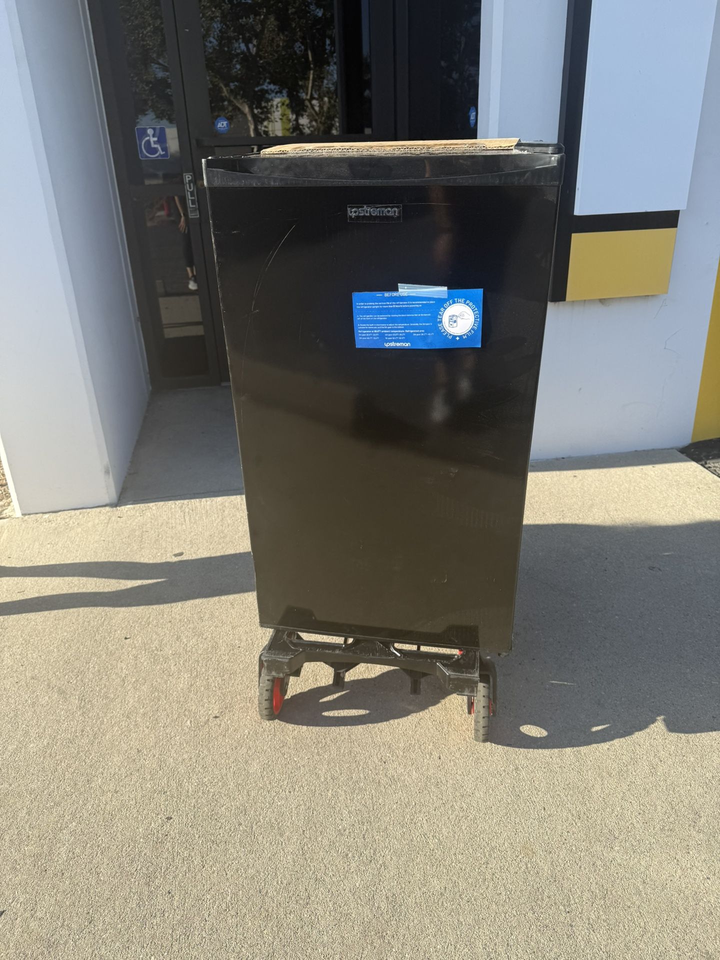 3.2 Cu.Ft Black Mini Fridge with Freezer