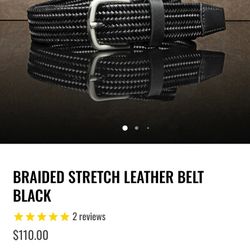 Black Genuine Leather Belt 