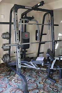 Marcy deluxe smith machine and Olympic weight set
