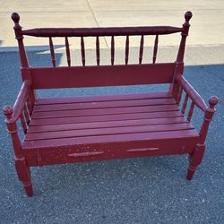 Red bench