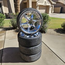 6 Lug 24" Wheels And 275/30/24 Tires