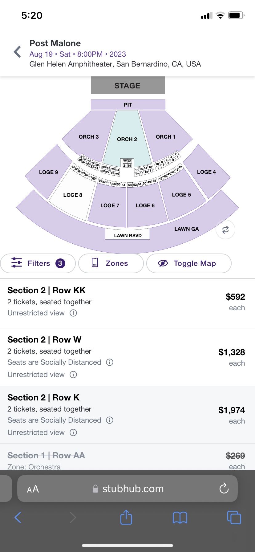 Glen Helen Amphitheater Seating Chart View Matttroy