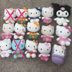 Hello Kitty plushies