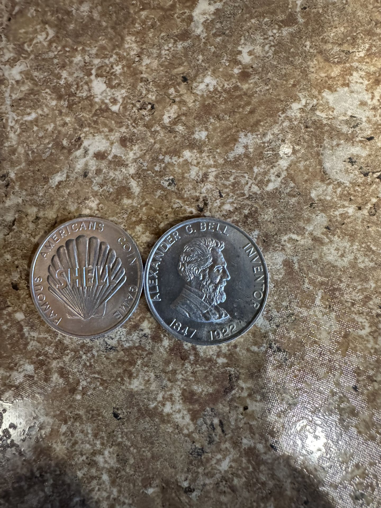 Vintage Shell Tokens/Coins Can Ship If Needed