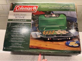 Coleman 3 burner Camping Stove - EVEN-TEMP Instastart
