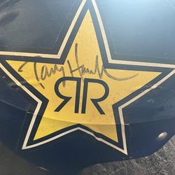 Tony Hawk signed, skate helmet
