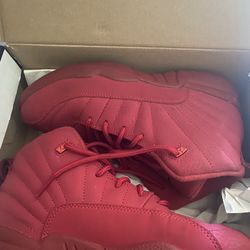 All Red Jordan 12’s 