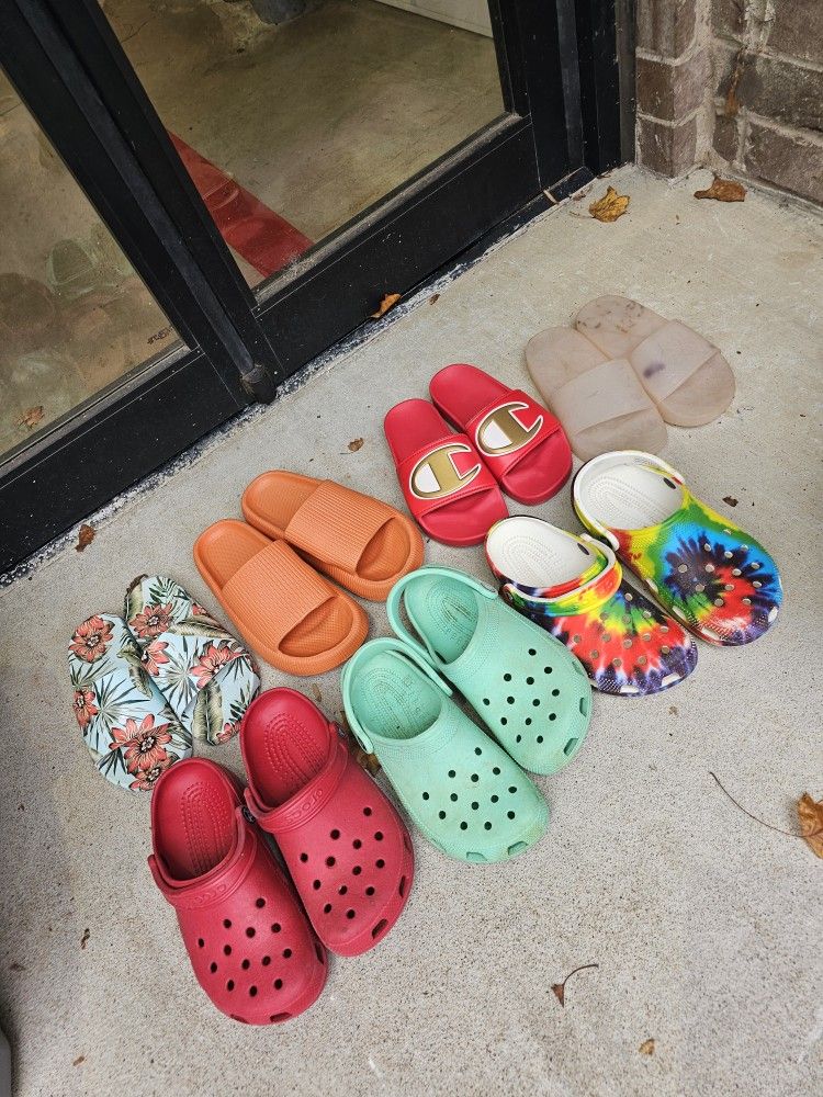 All woman's size 6 and 7. Cross and sandals. Make offer for all