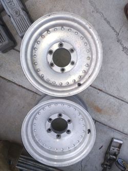 Centerline style aluminum wheels pair only 2 6x5.5 lug pattern $100