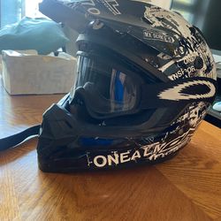O’Neal Dirt bike Helmet with Oakley Goggles
