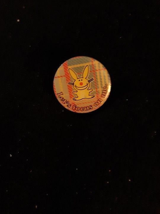 Vintage Happy Bunny Pin