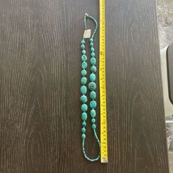 Indian Canyons Trading Post Turquoise Beaded Necklace X-Large