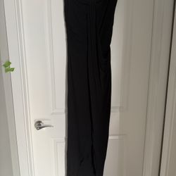 Dress, Long, Strapless, Black, Large