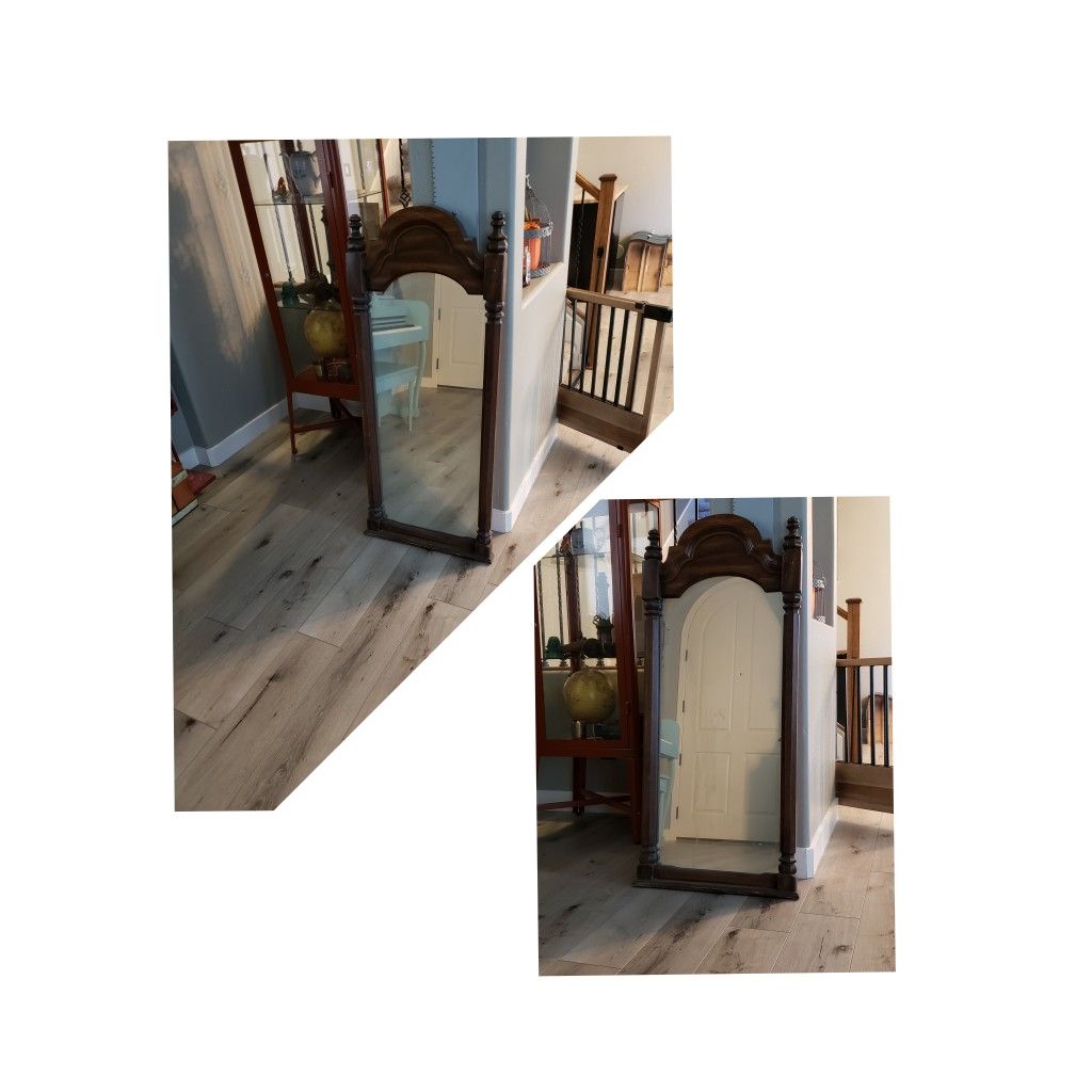 Set of two bedroom mirrors, 21.5" x 50"