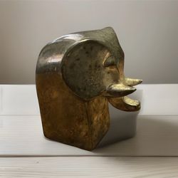 Vintage 1970 Dansk silver plated elephant Paperweight