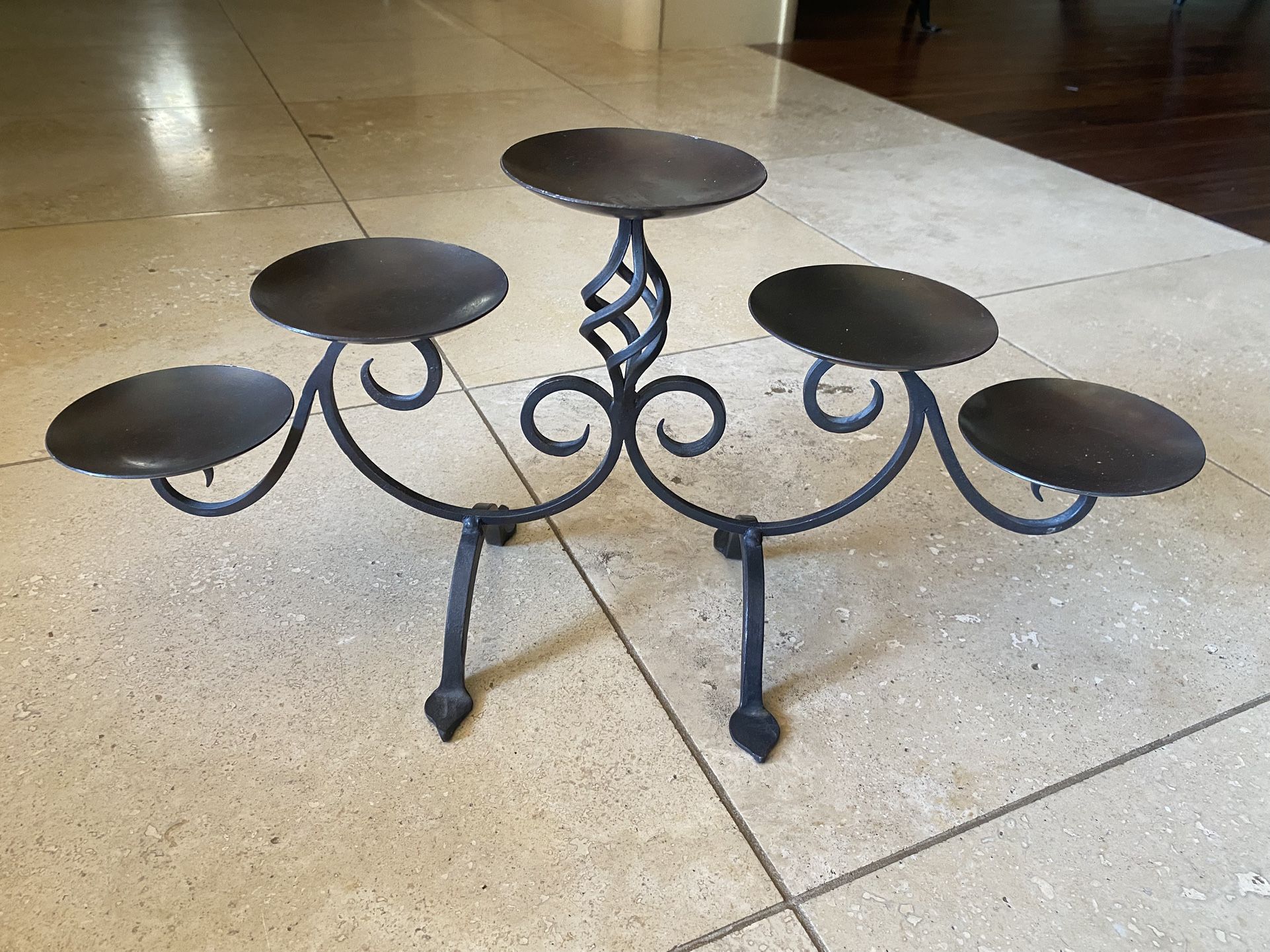 Iron Candle Holder