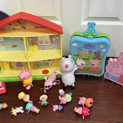 Peppa Pig Plush Toy Figures and Talking House just $20 for all xox