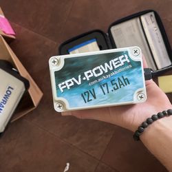 FPV power 12 v kayak battery