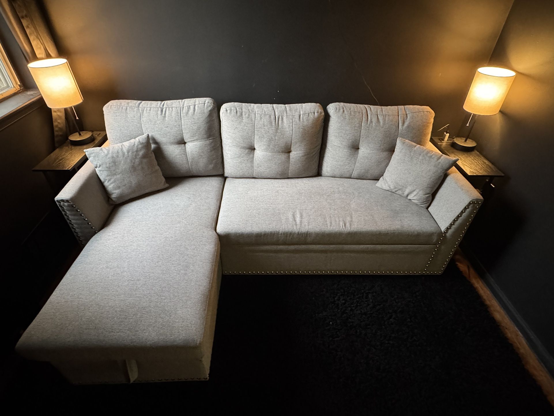 Sectional Sleeper Sofa w/ Storage – Great Condition