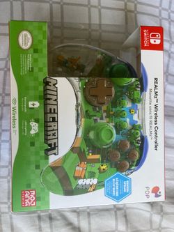 Nintendo Switch Wireless (MINECRAFT Forest Biome Themed) Controller