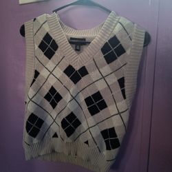 Plaid Beige Vest 