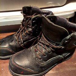Work Boots And Knee Protectors