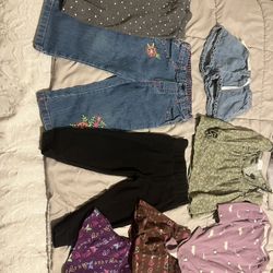 12 Month Baby Girl Clothes Bundle 