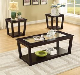 3PC Coffee/End Table Set •BRAND NEW•