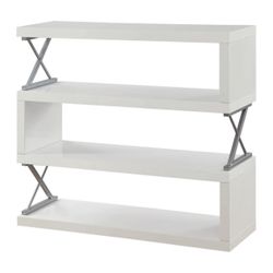 High Gloss 4 Tier White Shelf