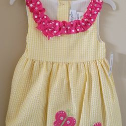 Yellow Butterfly Emily Rose Dress - Size 2