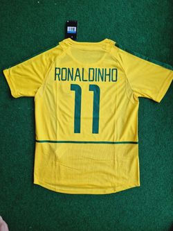 Ronaldinho Brazil 2002 World Cup Home Jersey