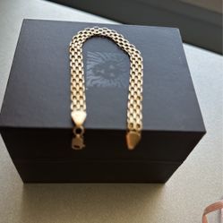 Bracelet 14kt . Unisex  Small Wrist 