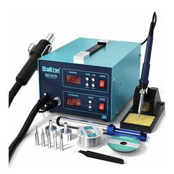 BK701D 700W Soldering Station, 2 In 1 Hot Air Rework & Soldering Iron Station, SMD ESD Safe Solder Station,Electronic Soldering Kit For Mobile Phone L