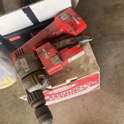 Milwaukee drill with extra battery