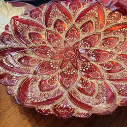 Glitter Dishes Red