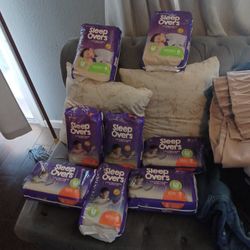 100 + Kids Diaper  Sleep Over Day & Night Protection 2 Sm / Med 6 LG/ XL