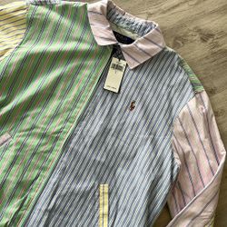Polo Ralph Lauren Bayport Striped Oxford Fun Jacket Large