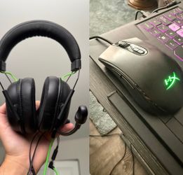 razer headset and hyperx mouse set
