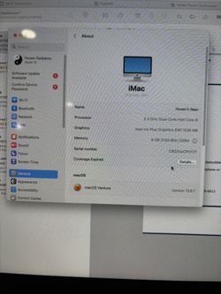 I Mac 21.5 2017