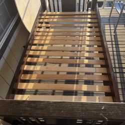 Wood twin  bed  frame