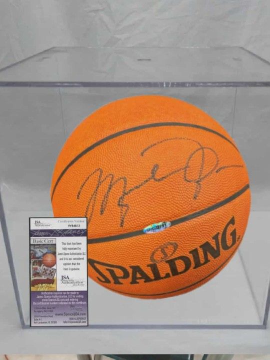 Signed Micheal Jordan Basketball With  JSA COA