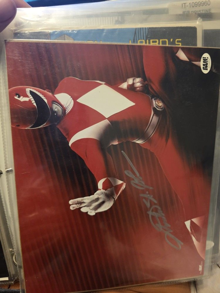 Power Rangers Austin St John Red Ranger Autographed 8x10 Bam Box COA
