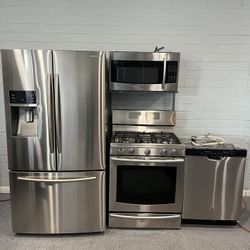 SET REFRIGERATOR ESTOVE MICROWAVE DISHWASHER SAMSUNG