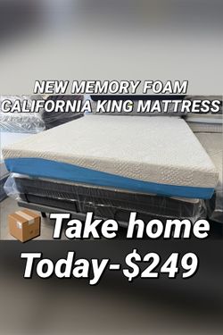 NEW MEMORY FOAM CALIFORNIA KING MATTRESS