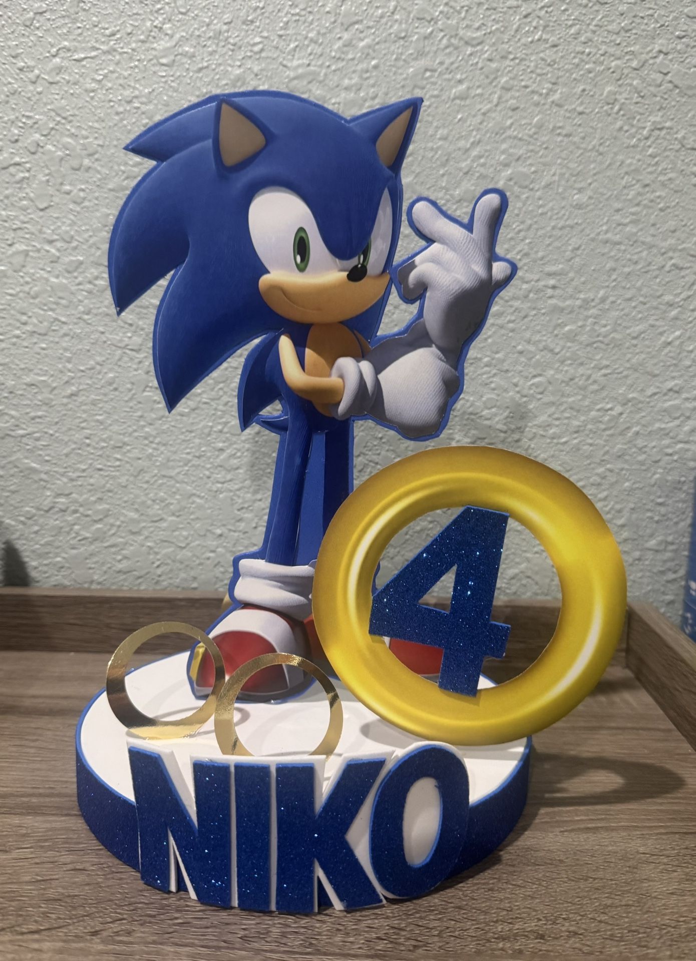Sonic The Hedgehog Party Centerpieces